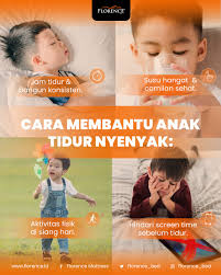 Tidur nyenyak adalah kunci di balik anak yang sehat & ceria. Mulai dari  otak, tubuh, sampai daya tahan — semuanya bekerja saat anak tidur. Dengan  rutinitas yang baik & kasur yang tepat,