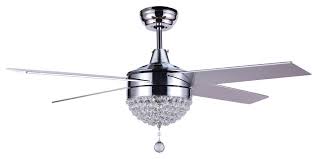 Ceiling fan with lighting led light adjustable wind speed app bt remote control. 48 Dimmable Crystal Ceiling Fan With Led Light Remote Control Traditional Ceiling Fans By Bella Depot Inc Bd2028 Houzz