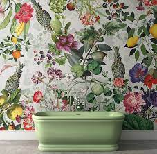 Toiletten tapete dunkle badezimmer hochwertige tapeten wandmalerei vinyl wallpaper dunkle tapete selbstklebende tapete. Revival Von Tapeten Im Badezimmer Damit Setzt Man Andere Akzente