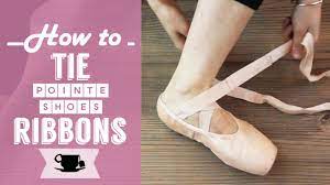 Here are some tips to tame those heels! How To Tie Pointe Shoes Ribbons Lazy Dancer Tips Youtube