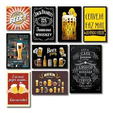 Kit Placas Decorativas Bebidas Frases Vintage Mdf 9 Placas Art Print Placa Decorativa Magazine Luiza Veja mais ideias sobre placas decorativas, quadro cerveja, placas. kit placas decorativas bebidas frases vintage mdf 9 placas art print