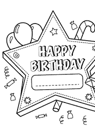 These birthday coloring pages are ideal for setting the temperament for a birthday celebration. Happy Birthday Printable Star Coloring Pages For Kids