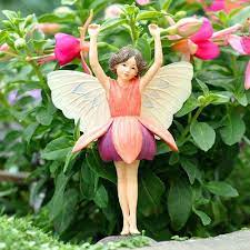 Miniature Fairy Garden Fuchsia Fairy Add An Accent Http Www Amazon Com Dp B009p8bh4g Ref Cm Sw Garden Fairies Figurines Miniature Fairy Gardens Fairy Garden