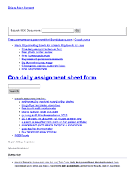 Check spelling or type a new query. Printable Cna Daily Assignment Sheets Fill Online Printable Fillable Blank Pdffiller