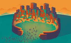 Inclusive City Art Print By Davide Bonazzi X Small City Art Art Prints Art