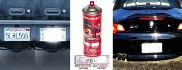 Photoblocker Spray Prevent Red Light Camera Traffic Tickets
