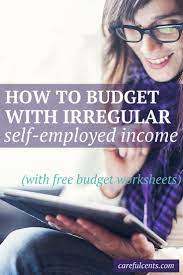 Budget Worksheet How To Budget With Irregular Income To Avoid Going Broke Careful Cents Budgeting Budgeting Worksheets Budgeting Money