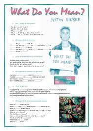 Do ve make i̇ngilizcedeki en yaygın fiillerden ikisi. Song What Do You Mean Justin Bieber English Esl Worksheets For Distance Learning And Physical Classrooms