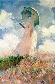 Der landschaftsmaler eugéne boudin ermutigte ihn 1858 zum malen direkt nach der natur. Frau Mit Sonnenschirm Monet Wikipedia