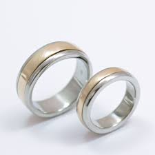 Palladium And Rose Gold Spinning Wedding Rings Wedding Rings Cork City Wedding Rings Wedding Ring Designs Palladium Wedding Band