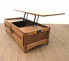 Lot Gs Sales Mission Style Lift Top Oak Coffee Table