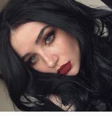 If your hair is black, but you've always wanted to try coloring it red, you can get a rich red color from the comfort of your own home. Dark Hair Cute Red Lipstick Coolladies Net