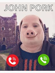 JOHN PORK IS CALLING Sticker