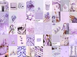 Pink & purple aesthetic anime collage wallpaper. Photo Wall Collage Kit Lavender Light Purple Aesthetic Set Etsy Australia