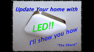 How To Install A Ceiling Light Fixture Hampton Bay Led Imd3011lm Bn Youtube