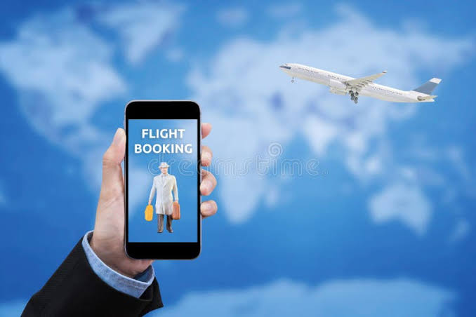 Airplane wing clouds flight booking
