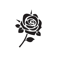 Flat Black Rose Icon Simple Flat Black Rose Icon Vector Sponsored Rose Black Flat Icon Vector Ad Rose Icon Rose Drawing Simple Black Rose