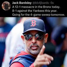 It's impossible to own a team more than the Red Sox have owned the Yankees  in 2025. Get your brooms out.