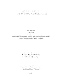 Pdf Mediation In Muslim Divorce A Case Study In The Religious Court Of Yogyakarta Indonesia