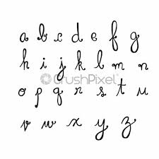 Learn more by rosie hilder 31 march 2020 insta. A To Z Alphabet Handwriting Vector Illustration Stock Vector Crushpixel