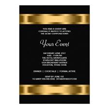 Black Gold Black Corporate Party Event Invitation Zazzle Com Corporate Party Invitation Corporate Invitation Event Invitation Templates