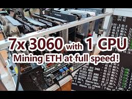 In order to get mining, you'll need a graphics processing unit(gpu). 7x 3060 With 1 Cpu Mining Eth At Full Speed Youtube