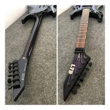 Esp Ltd Mh350fr Floyd Rose, Emg Activas, Neck Throught Diestro Translucent  Purple Rosewood