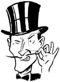 In So Many Words Ode To A Pencil Thin Mustache Villain Royalty Free Clipart Top Hat