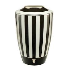 Beautify your space by installing the latest. Goebel Chateau Black White Stripes Vase