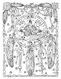 5 Pages Instant Download Animal Spirits To Color Wolf Raven Etsy Dream Catcher Coloring Pages Horse Coloring Pages Cute Coloring Pages