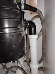 If the disposal is clogged with food debris, dishwasher drain water may back up through the drain line. Constant Backed Up Water From Dishwasher Drain Home Improvement Stack Exchange