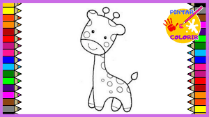 Baixe gratuitamente o mais novo app giraffe coloring book app e imagine que você está na terra de seus sonhos onde você encontra o animal selvagem mais lindo enquanto você. Como Colorir Desenho Da Girafa Fofa Pintar E Colorir Youtube