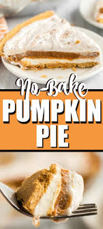 The cream cheese and pumpkin layers easy and quick to prepare needing little more than a bowl and a mixer. No Bake Pumpkin Pie Recipe Easy 10 Minute Recipe Princess Pinky Girl