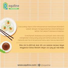 Beberapa hal yang dapat dibahas mengenai makanan adalah sebagai berikut : Cara Memesan Makanan Dalam Bahasa Mandarin Biar Gak Malu Maluin