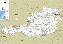 Map is showing austria, officially the republic of austria, a landlocked country in east central the pasterze glacier, austria's most extended glacier covers parts of the grossglockner's eastern slope. Austria Map Road Worldometer
