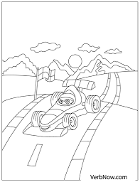 Teach your child how to identify colors and numbers and stay within the lines. Free Cars Coloring Pages For Download Printable Pdf