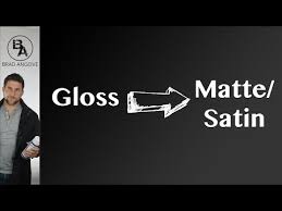 The difference in gloss level (both satin) between the duration and the proclassic was stunning, night and day different. How To Turn Gloss Paint Matte Or Satin Youtube