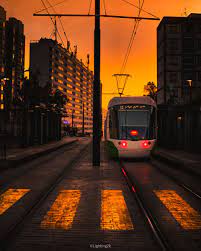 tram sunset in 2021 constantine sunset photography sunset
