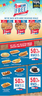 Domino S Pizza Malaysia Buy 1 Free 1 Promotion Coupon Codes 18 31 July 2016