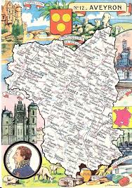 Carte des hôtels aux environs de aveyron : 1 Carte Du Departement Cparama Com