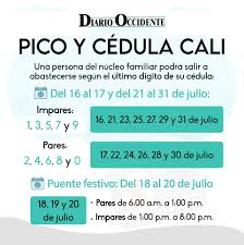 Conoce cómo funciona la medida y el calendario. Diario Occidente Pico Y Cedula Cali 22 Julio 31