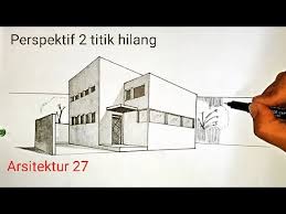 Cara menggambar perspektif 2 titik hilang menggambar sebuah rumah dengan menggunakan perspektif dua titik hilang itu. 43 Gambar Rumah Perspektif 2 Titik Hilang Terpopuler Lingkar Png