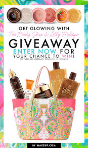 Get Glowing With The Body Shop Lilly Pulitzer Giveaway Makeup Com The Body Shop Bronzing Oil Giveaway
