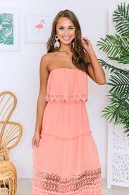 Never In A Hurry Maxi Dress Coral Coral Maxi Dresses Coral Summer Dresses Coral Colored Dresses