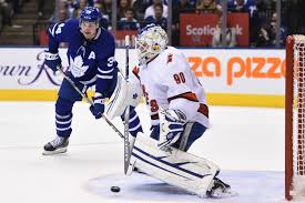 What time is the hockey game tonight? Zamboni Driver Part Time Goalie Dave Ayres Leads Carolina To Victory Over Maple Leafs Citynews Toronto