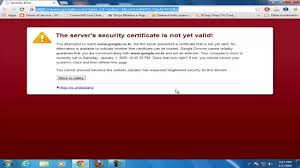 It's likely that you ended up on a phishing site. How To Fix The Servers Security Certificate Is Not Yet Valid Error From Chrome Youtube