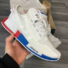 Do you like the new v2? Adidas Nmd R1 V2 White Red Blue Trainers Shoes Size Uk9 5 Us10 F44 Fx4148 Eur 105 05 Picclick De