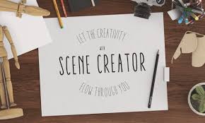 Hero Header Scene Mockup 2 Graphicburger In 2020 Mockup Desk Scene Creator Logo Design Mockup