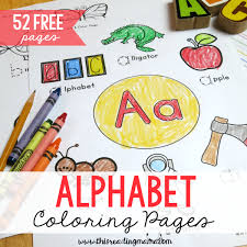 Customize the letters by coloring with markers or pencils. 52 Free Alphabet Coloring Pages Trace Color