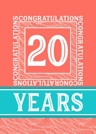 Birthday Wishes For Employee Email Employee Anniversary 20 Years Decorative Coral Turquoise Card Coral Turquoise Cards Wedding Place Cards